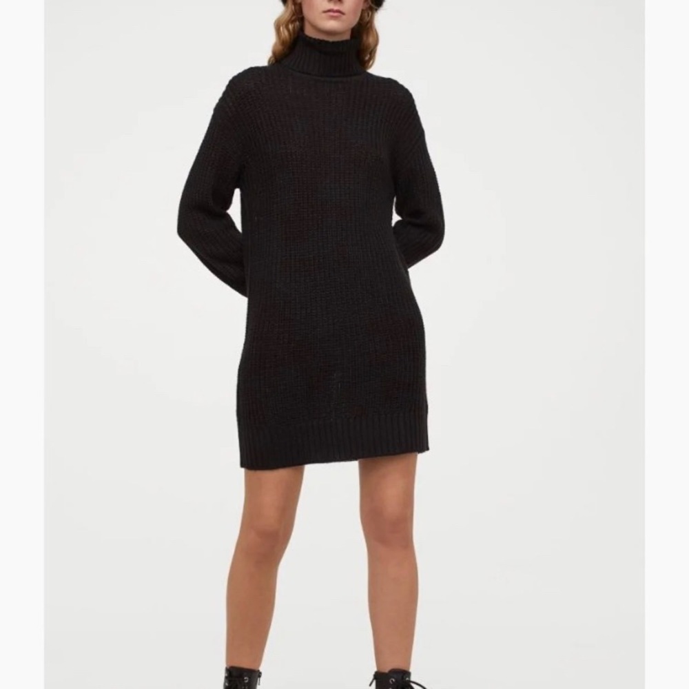 Long Sleeve Turtle Neck Dress